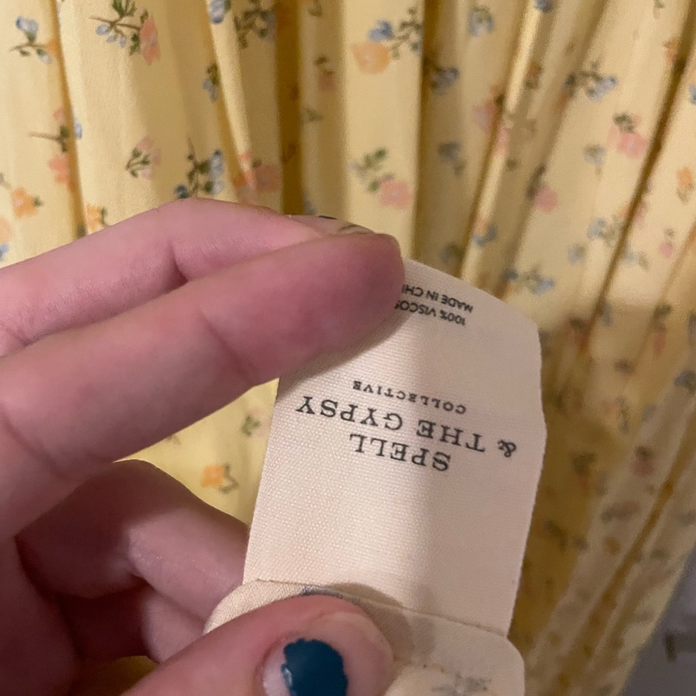 NEW spell ditsy lemonade dress - Picture 14 of 14